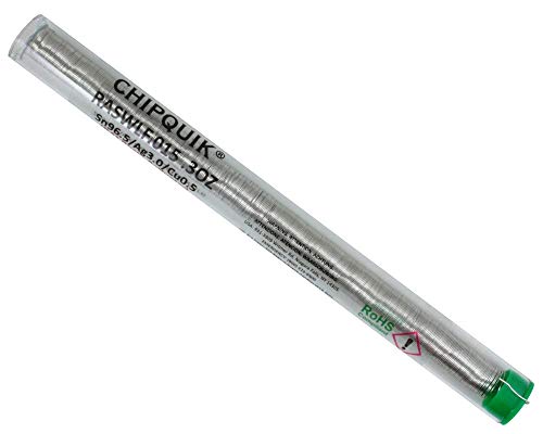 LF Solder Wire Pocket Pack 96.5/3/0.5 estaño/plateado/cobre RA .015 .3oz