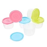 BAZEITFLOW 6個 小型食品保存容器 軽量密封式ベビーフードケース アウトドア用冷蔵庫鮮保持ボックス ランダムカラー 再利用可能 ランダムカラー