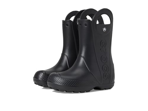 Crocs, Unisex, Handle It Rain Boots (Toddler), Black, 10, Medium