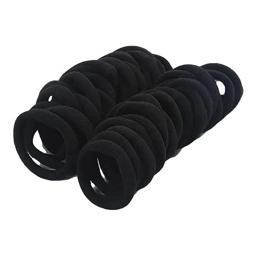 Depurate DEPURATEURTEQH3A4W 50Pcs Reusable Velvet Hair Ties Classic Style Washable And Portable Hair Ponytail Holders cover