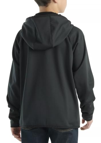 Carhartt Kid's CA8586 Force® Long-Sleeve Full Zip Sweatshirt Youth Big Little Boys, Small 8/10 - Black2
