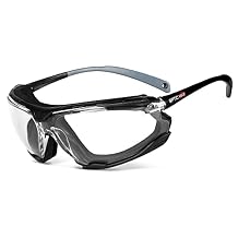 Glove Station Optic Max - Anti-fog Protective Eyewear for Men - Safety Glasses with 3 Lens Options - Clear, Amber or Gray