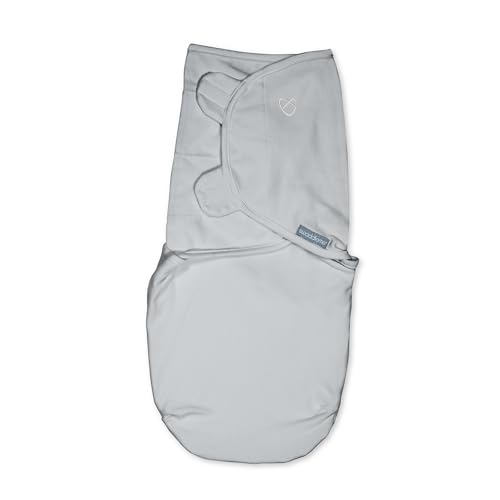 Image of SwaddleMe by Ingenuity All Season Baby Swaddle, 2 Quick Flip Layers to Change from 1.0 to 2.5 TOG, Size 0-3 Months, 7-14 Pounds - Tiny Tiles
