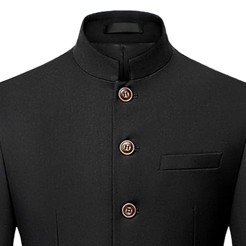 Mens Casual Suit Blazer Jackets Stand Collar Business Sport Coats Lightweight Lined Dress Suit Sport Coats2