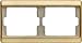 Produktbild Hager ARSYS Rahmen gold 2 Elemente Horizontal