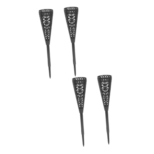 PRETYZOOM 2 Juegos Cubo De Flores De Cementerio Vasos De Plástico Decoración Exterior Decoración Aire Adornos para La Tumba del Abuelo Cono Jarrón Insertado En La Tumba 2 Piezas * 2