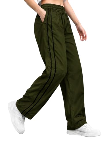 Image of CHKOKKO Track Pants for Woman Workout Botton Wear Relaxed Fit Lightweight Quick Dry Sports Trousers for Woman Stylish Gym, Yoga and Travel Casual Lower