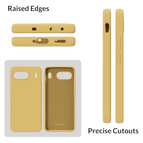 Image of SPRIG Compatible with OnePlus Nord 4 Premium SilkTone Back Cover Drop Tested Shock Proof Mobile Case for Men, Women, Boys and Girls with Camera Protection (Lemon Yellow)