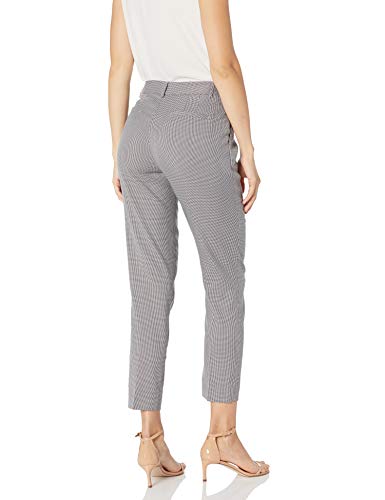 Tahari Asl Women's Star Neck Jacket And Ankle Pant Set, Plum Teal Houndstooth, 16 #TOP3