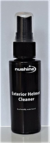 NushineExterior Helmet Cleaner 50ml works on Motorcycle Helmets, Bike Helmets and Safety Helmets (Ecofriendly, Water Based and Solvent Free formula)