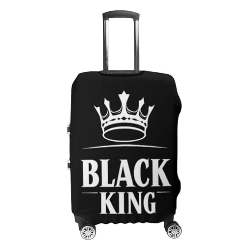 Black King Travel Luggage Cover for Suitcase 19-32 Inches Elastic Washable Baggage Protector4