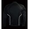 Milwaukee Leather MPM1793 Men's Black Mesh Racer Jacket with Armor - Small