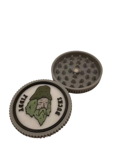 Donny Fiddy Bucks Herb Grinder - Big LEZ Show - Judge Grinda - 3D Printed (Light Grey, Compact)