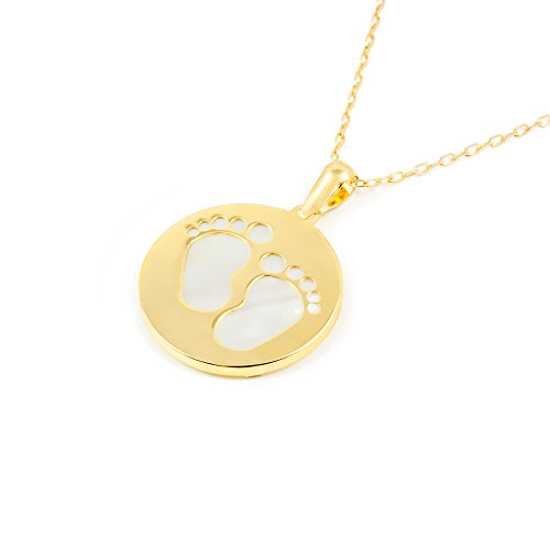 Pendenti in madreperla piedi del bambino per donna...