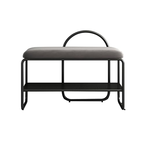 Tabouret à chaussures d'entrée et meuble à langer avec coussin doux - 2