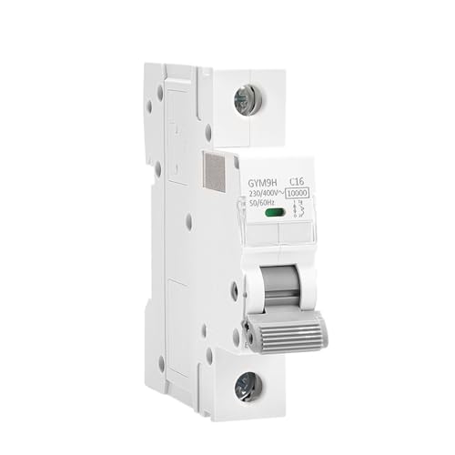 GYM9H 10KA 1P 12V MCB 6A-63A Din Rail 220V 400V Curve MCB 1Pcs(6A)