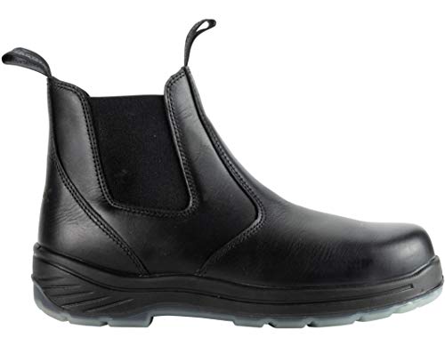 Thorogood 6” Slip On Station Boots for Men and Women - Soft Toe Leather with Quick Release, Slip-Resistant Outsole, and Translucent Non-Marking Bottom; EH Rated2