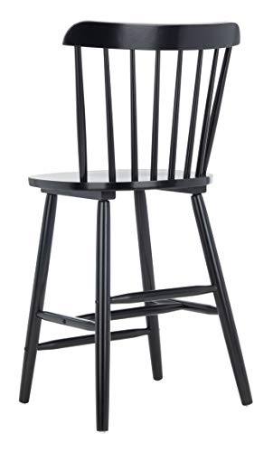Safavieh Home Collection Galena Spindle Back Black Counter 24-Inch Stool (Set Of 2) #TOP6