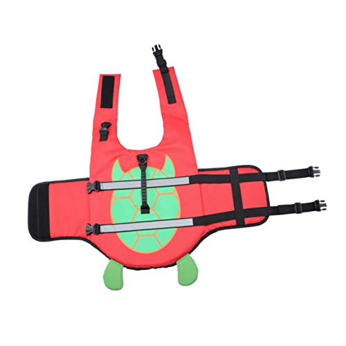 BESPORTBLE Pet Apparel Dog Swimming Life Vest Puppy Life with Reflective Strip Easy Snap Buckle for