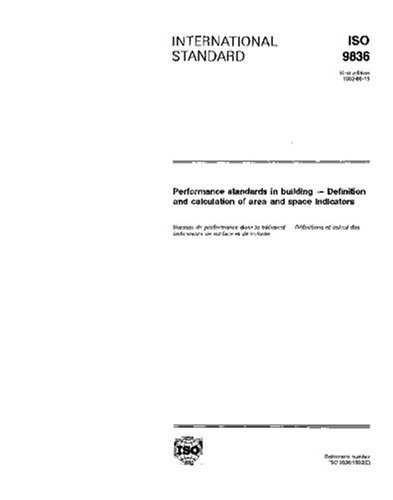 ISO 9836:1992, Performance standards in building - Definition and ...