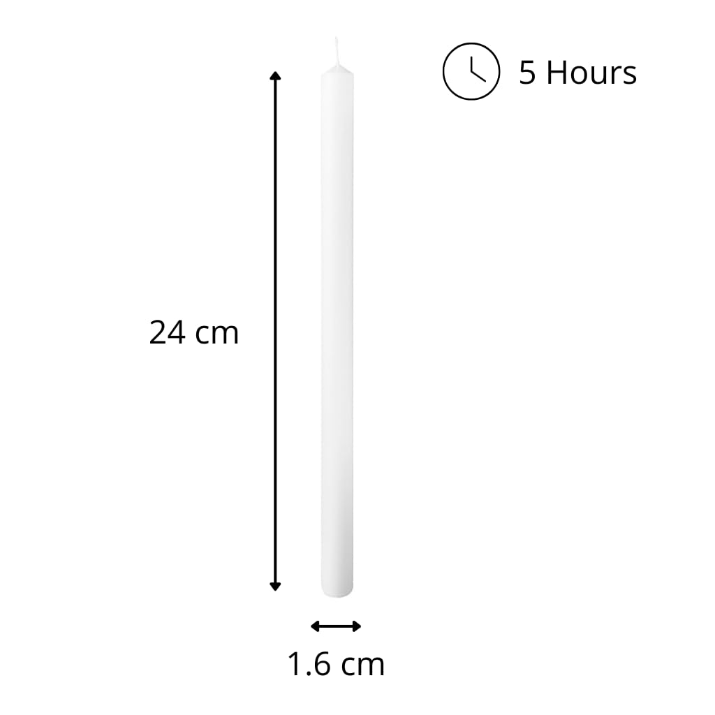 Cereria Di Giorgio - 10 Kg di Candele Votive - Circa 243 Pezzi - Diametro 1,6 cm Altezza 24 cm - Durata 5 ore