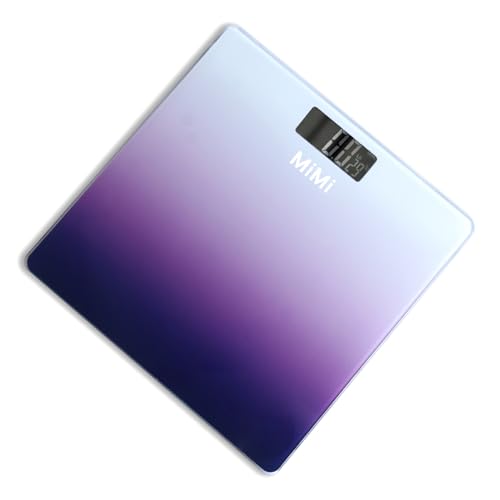 Image of Atom /Aliston MKP Multi color Glass Personal Weighing Scale Capacity 180Kg | Digital Body Weight Scale with Gradient Design | Ultra-Slim 4.5mm | Backlit LCD Display | Bathroom & Home Weighing Scale