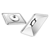 Hoement Tapa de Acero Inoxidable para Sartén y Bandeja Rectangular 40X30 CM Tapa Visible 36X27 CM Protector Antisalpicaduras para Cocina y Restaurante Repuesto para Wok y Parrilla