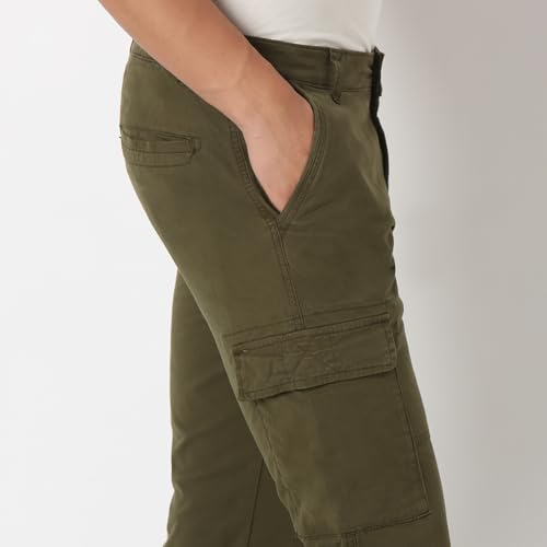 Image of Spykar Men's Regular Cargo Pants
