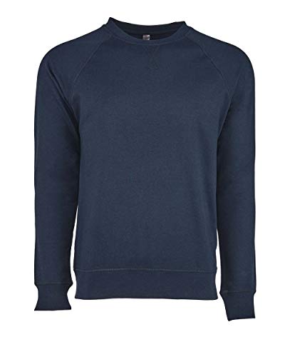 Next Level Unisex French Terry Raglan Crew XS MIDNIGHT NAVY