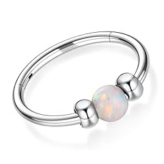 Style4:Silver with White Opal