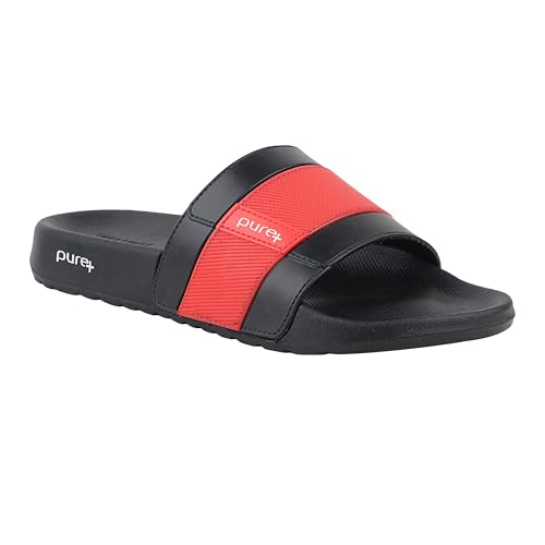 Image of WELCOME mens Welcome Pure-51 Men's Sliders /Slippers Lightweight Super Flexible Stylish Dailywear Sliders /Slippers for Men Slipper