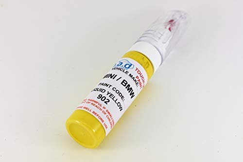 M.a.d Myldan Auto Design Just Paint Touch Up Paint Pen For Mini Liquid Yellow 902 Sutible For Mini Cooper S Countryman Clubman S (Just Paint)