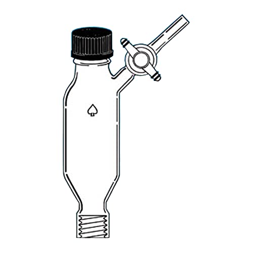 Peptide corps ACE Verre 6407-12 avec robinet PTFE 2mm et port latéral de 250ml