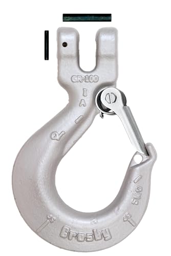 Crosby Clevis Sling Hook with Latch, 5/8" Size, 22,600 lbs. WLL, L-1339