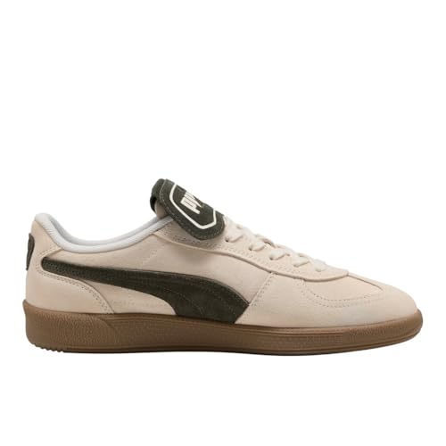 Image of PUMA Mens Palermo Premium Suede Lace Up Sneakers Shoes Casual - White