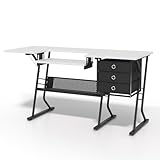 Athena Collection Sewing Table with Sotrage Shelf...