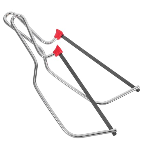 POPETPOP 2個 ミニ鋼線のこぎり コンパクトで携帯便利 人間工学設計グリップ採用 学生や愛好家向け多用途木工ツール 模型製作用木削り道具