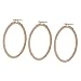 Produktbild P Prettyia 3er Set Oval Stickring Stickrahmen Holz Stickrahmen Stickerei Ring Stickrahmen Kreuz Stich Hoop DIY