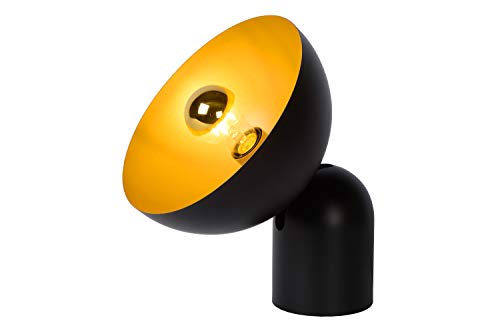 Preisvergleich Produktbild Lucide VIDOR - Tischlampe - Ø 25 cm - 1xE27 - Schwarz, Gold