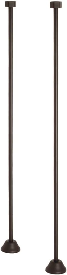 Kingston Brass CC481 Straight Bath Supply, Polished Chrome