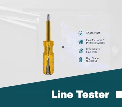 Image of 4-Piece Combo: 1 Combination Plier, 1 Wire Stripper, 1 Line Tester, 2-in-1 Screwdriver