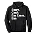 Bar Exam Art Men Women Law School Lawyer Bar Examination Pullover Hoodie