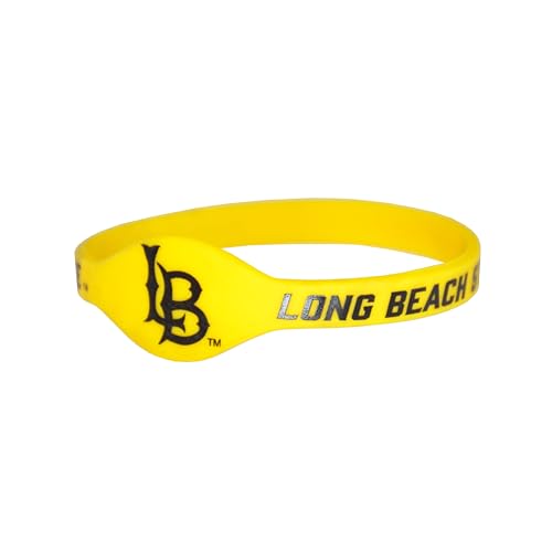 Fan Frenzy Gifts Silicone Bracelet Officially Licensed College Silicone Bracelets | NCAA College Football Bracelets | University Team Jewelry, (California State University Long Beach)
