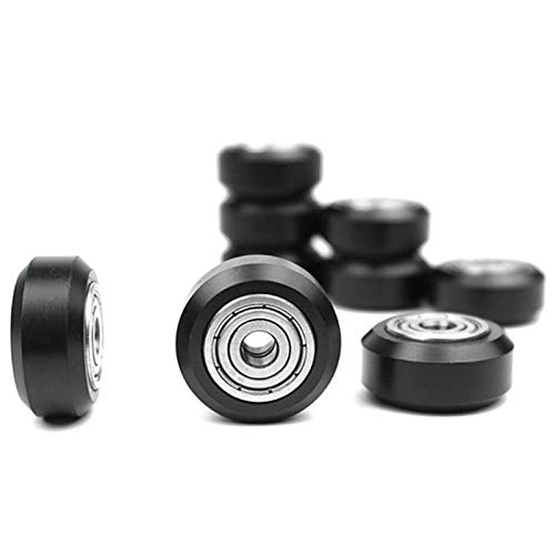 Kanylavy 10 ruedas de plástico POM con rodamientos, modelos grandes, rueda redonda pasiva, rueda de engranaje para CR10 3