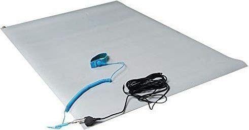 Supreme- ESD Safe Table Mat and Flooring For Assembly Electronic Item Mat Pvc Rubber Mat (6.5 X 3.5 Feet, Blue)