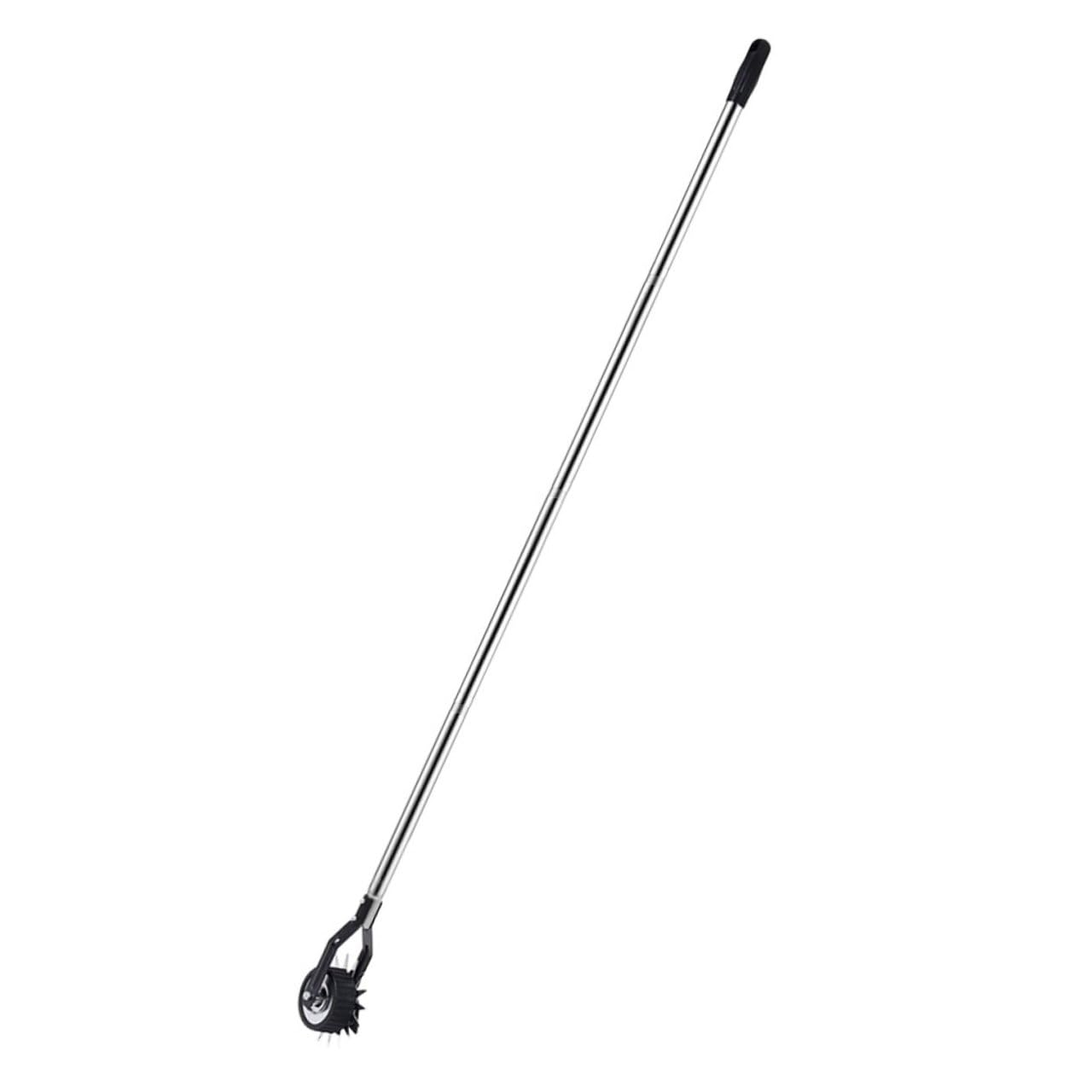 Tagliabordi Rifinitore Portatile Manuale Ruote in Acciaio Inox e Lega di Alluminio per Bordure Prato, per Giardinaggio e Cura del Prato