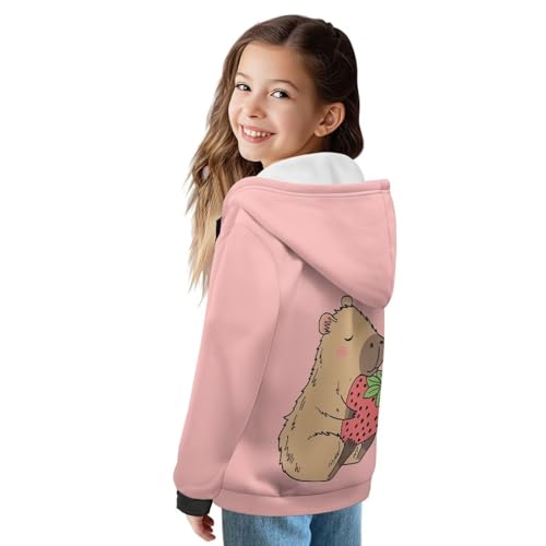 Kids Full-Zip Hoodies Zip Up Hooded Sweatshirt Kid Fleece Jackets Coats for Boys Girls Fall Winter Casual Outerwear3