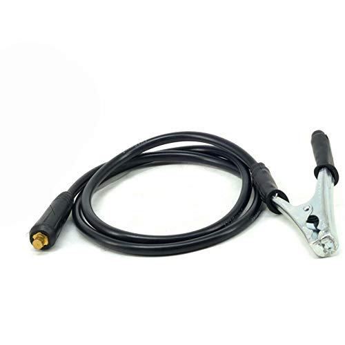 TOSENBA Welding Ground Clamp Earth and Cable Grounding Clip Fit Plasma Cutter Machine and Tig / Stick / MMA / MIG Welding Machine 10Feet 16mmÂ² Connector DKJ10-25 Copper Grip Clip Clamp (3mï¼Œ10feet)