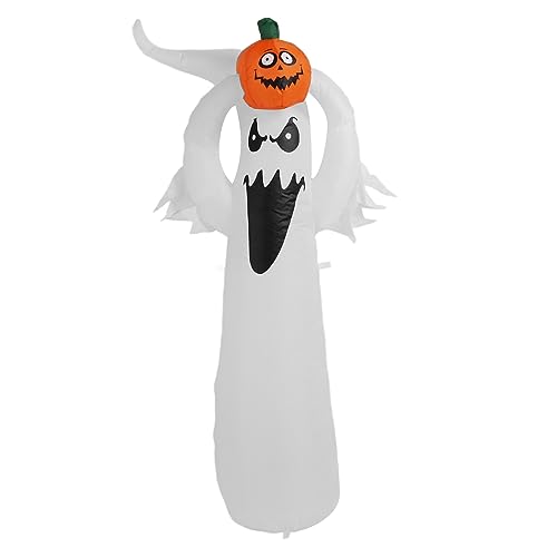 Fantasma Inflável de Halloween, Cabeça de Abóbora Inflável de Halloween à Prova de Rasgos 1,8 M para