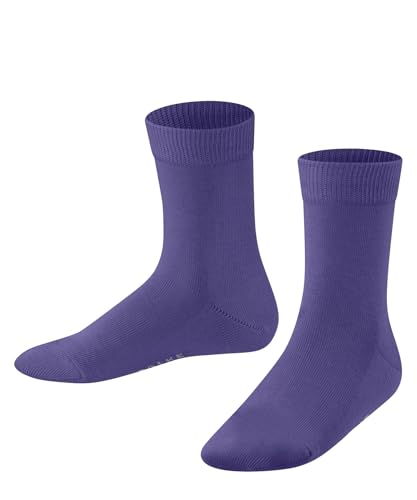 FALKE Family K So algodón sostenible Lisos Calcetines, Morado Crocus 8305, 31-34 Unisex niños